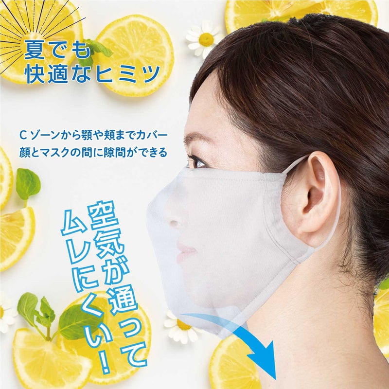 吸汗速乾 接触冷感 抗菌仕様のUVマスク