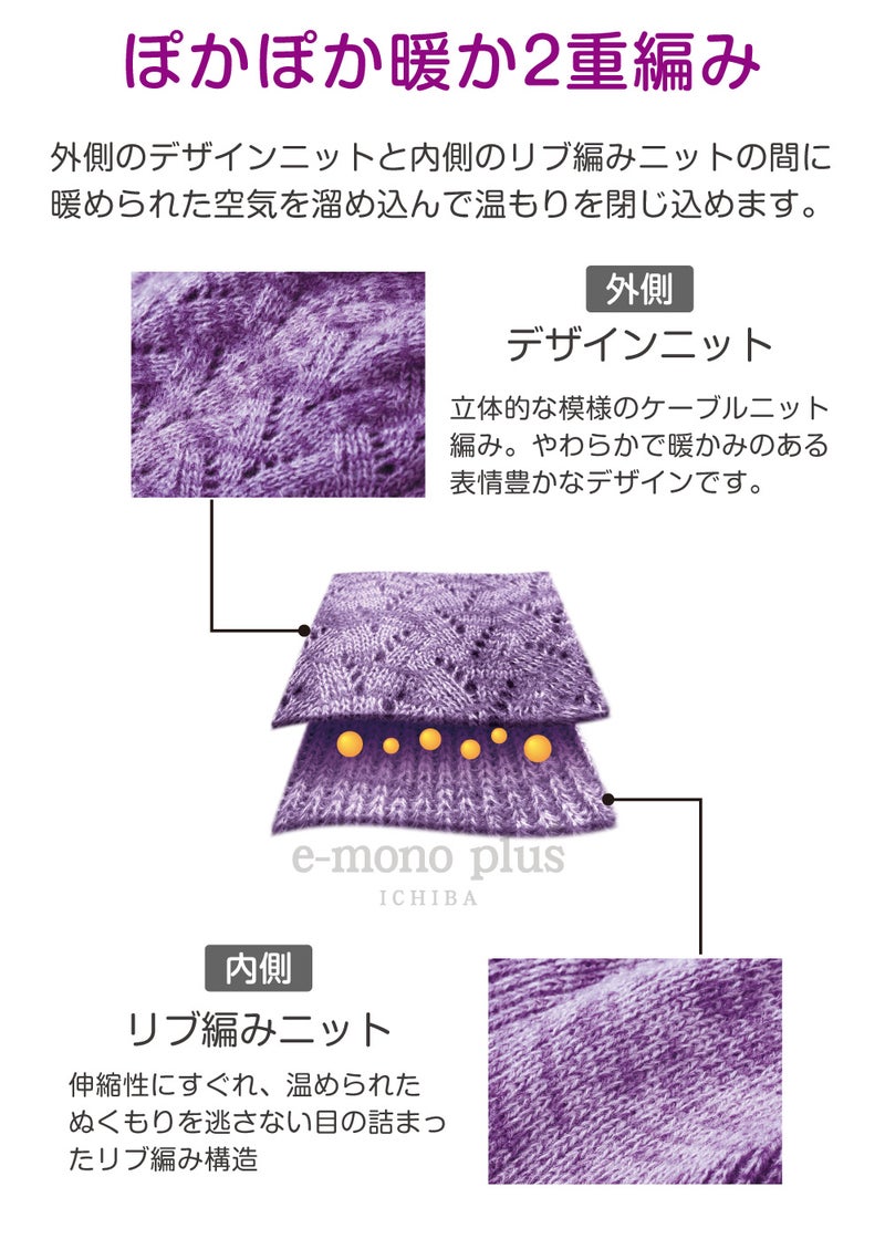 耳まですっぽり覆うつばデザインのあったかニット帽