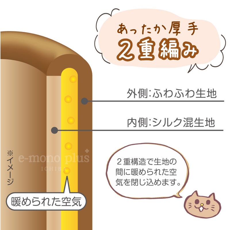 シルク入りでやさしい肌触りのにゃんこ腹巻